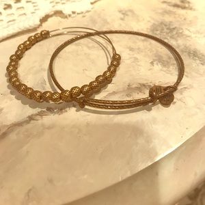 Gold alex and ani set