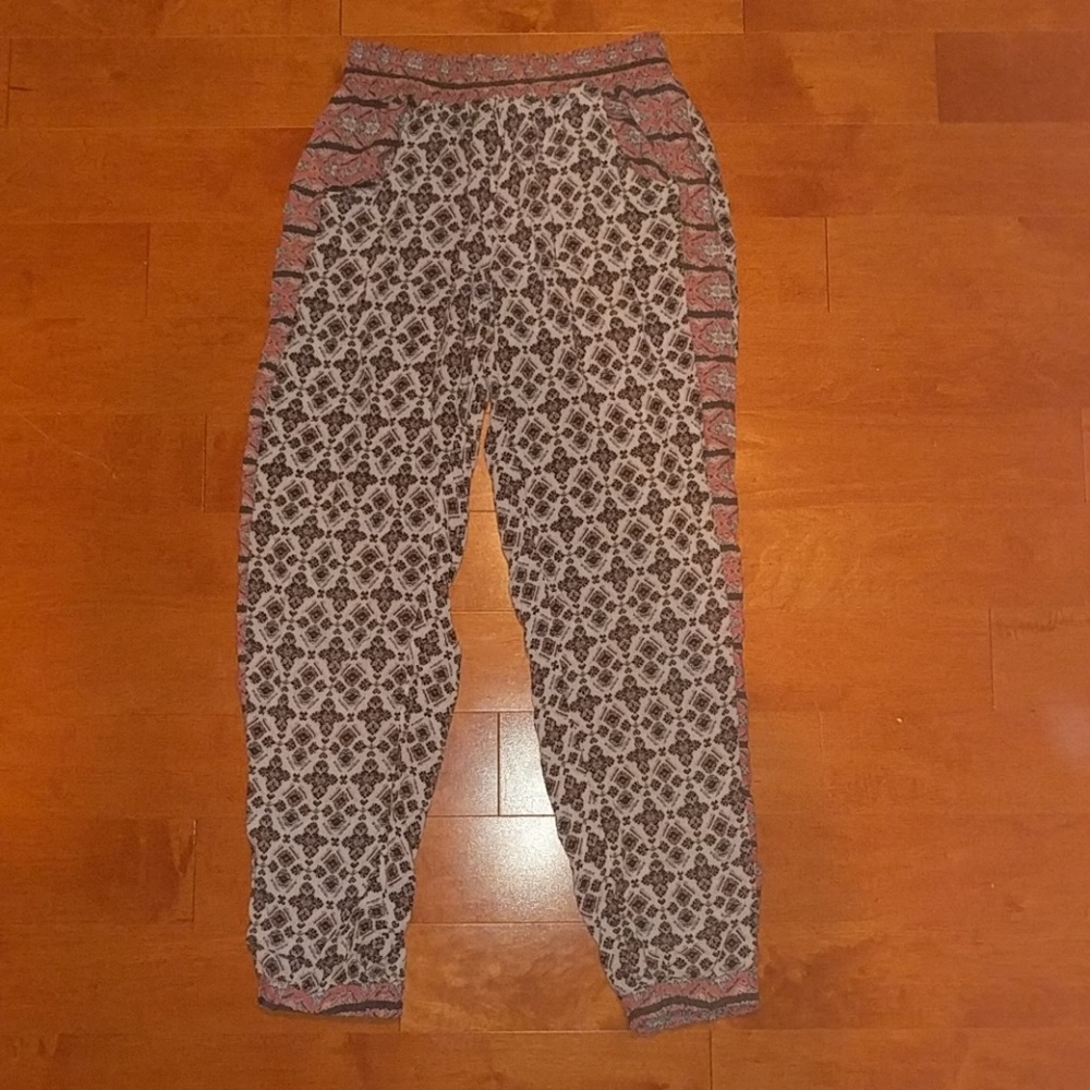 Boho printed joggers