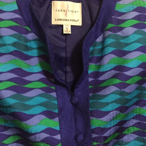 Adrianna Papell Fitted Silk Lined Jacket Size 10 - Picture 4 of 7