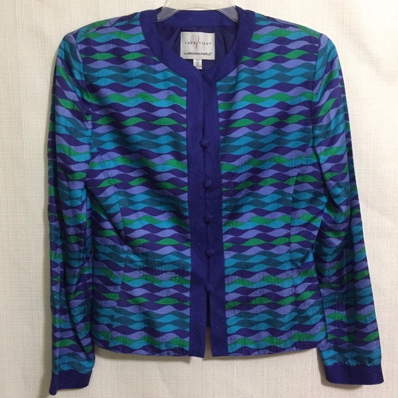 Adrianna Papell Fitted Silk Lined Jacket Size 10 - Picture 1 of 7