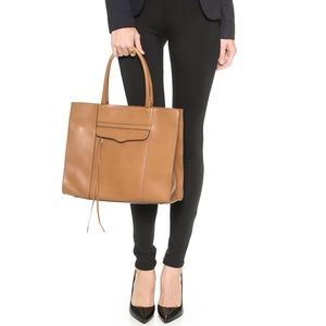 Rebecca Minkoff M.A.B. Medium tan leather tote