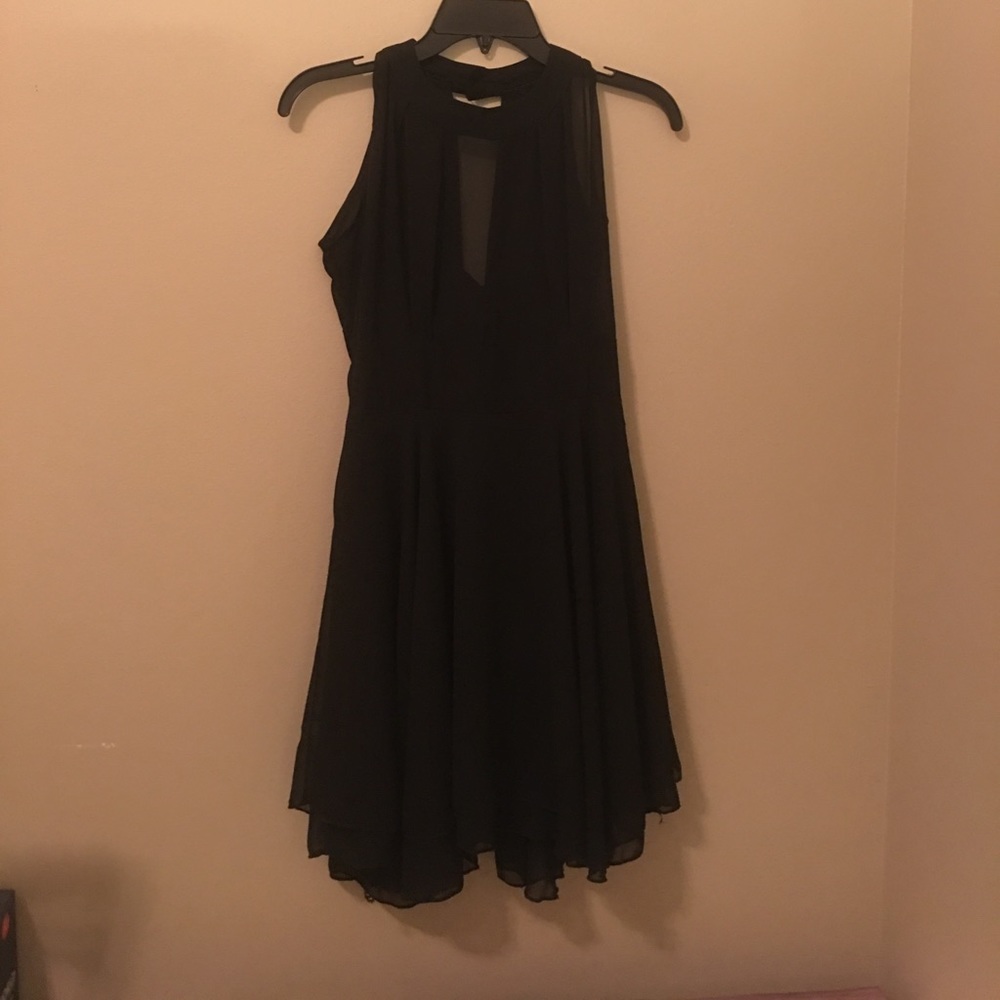 Black sheer dress