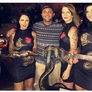 Back snake wrap mini dress