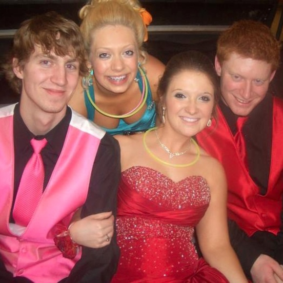 Red FLIRT by Maggie Sottero Prom Dress - Picture 4 of 6