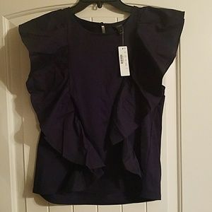 J. Crew Flutter Sleeve Top