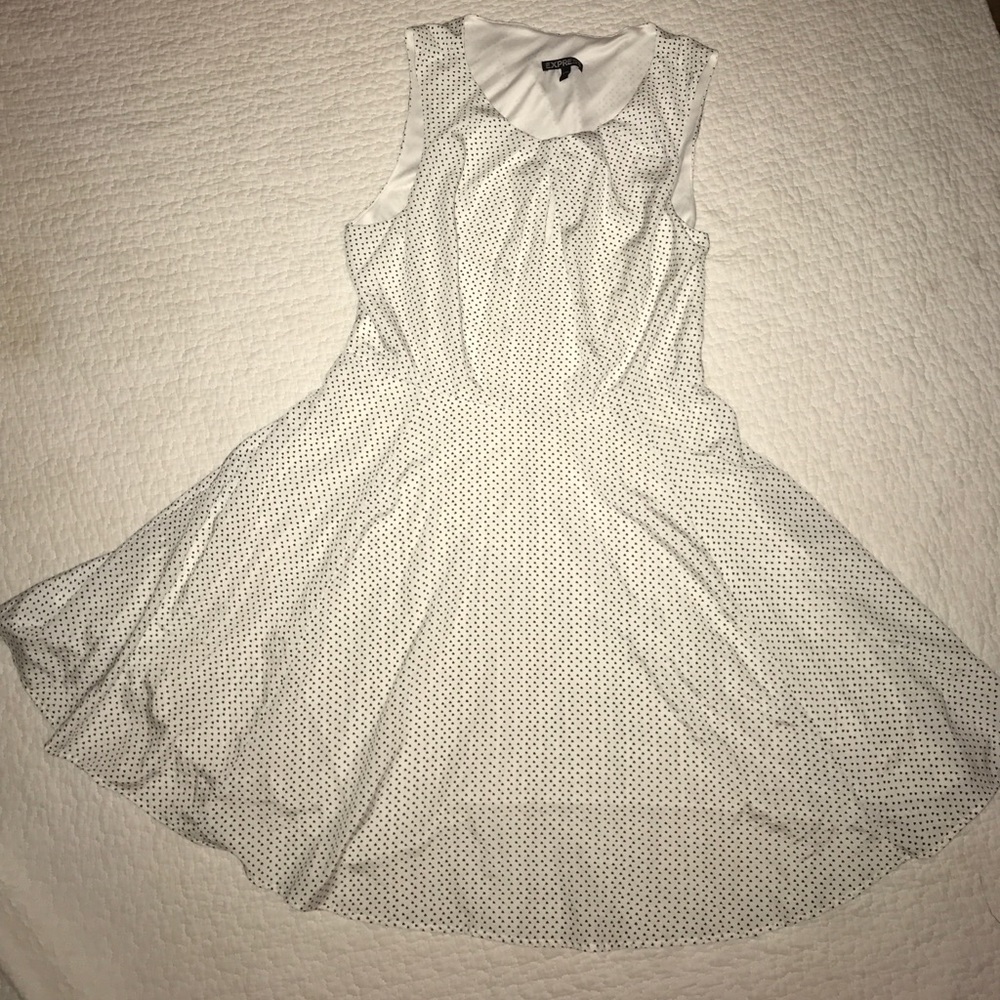 Chiffon black and white keyhole 🔑 dress size 12