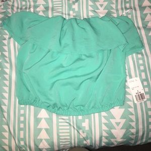 Cute ruffle tube top