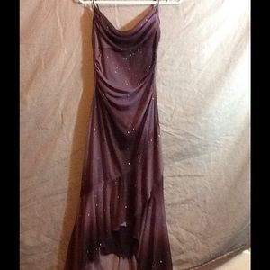 Starry Purple Prom Dress