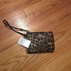 Cheetah print wristlet