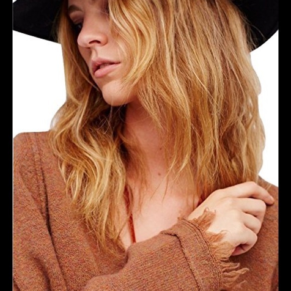 NWT Free People Irresistible V Sweater Brown - Picture 4 of 8