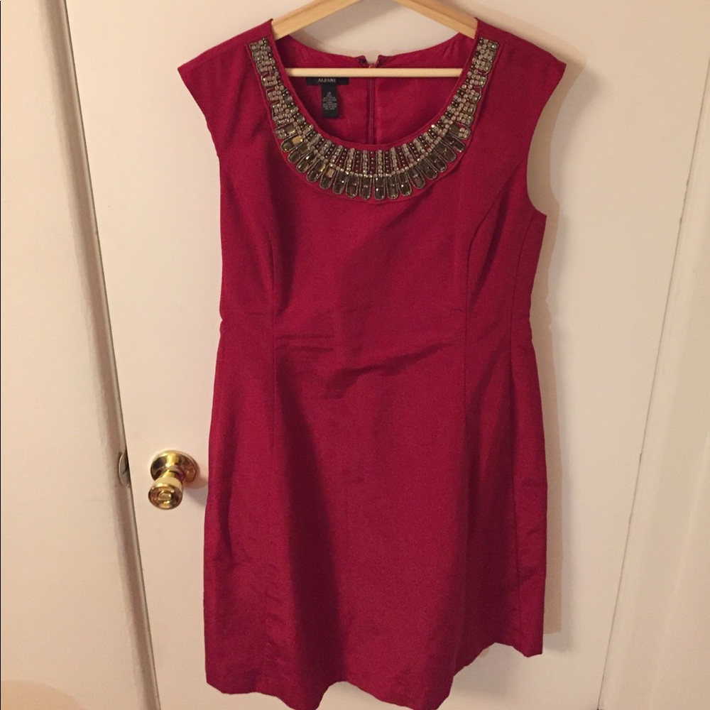 Alfani Beaded Neckline Cocktail dress