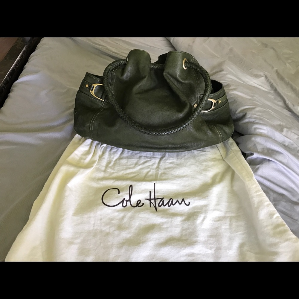 💚Cole Haan 'Genevieve' Denny Leather Handbag 👜