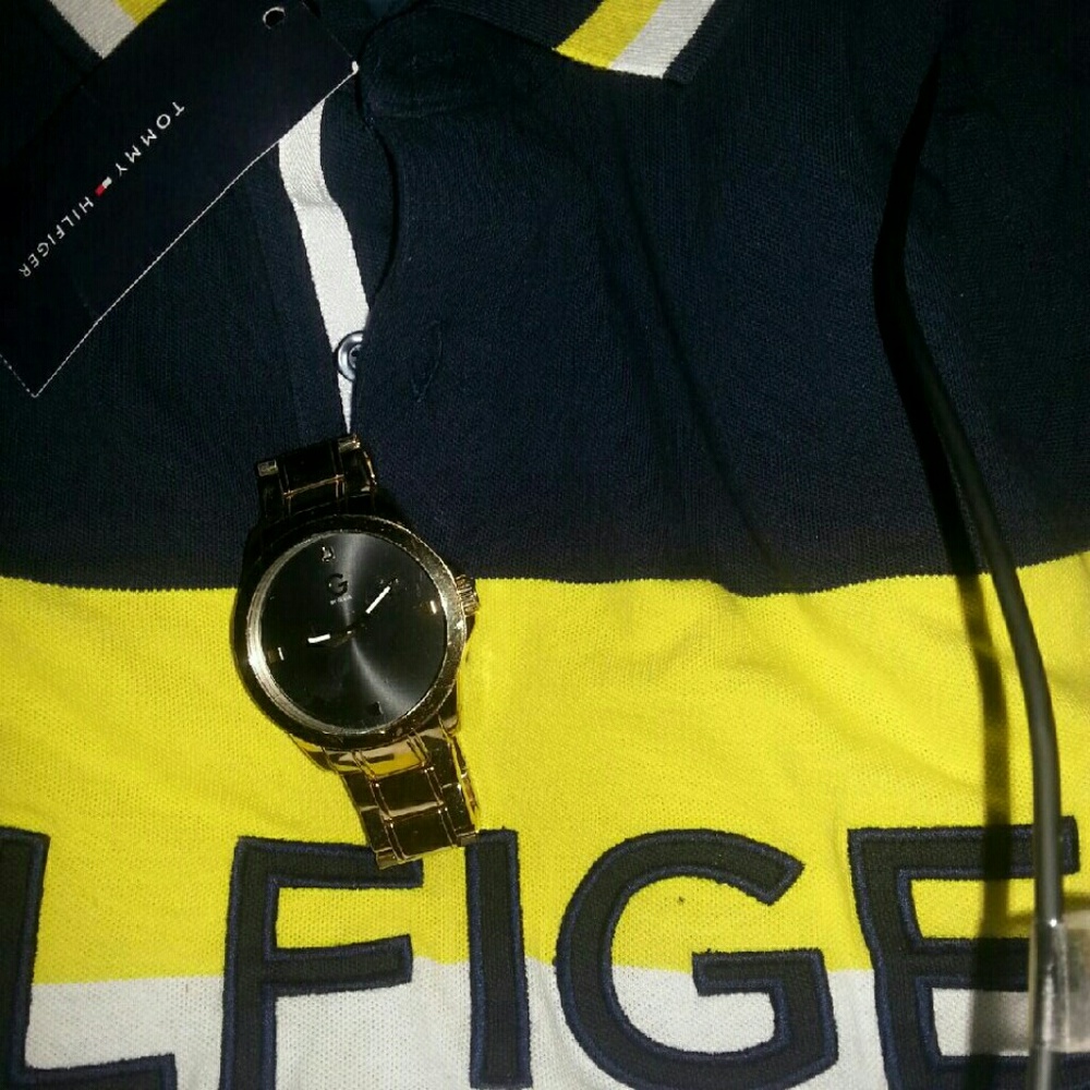 Tommy hilfiger polo And Guess Watch