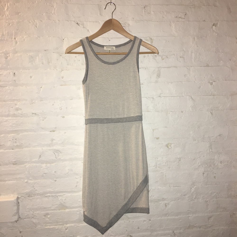 Asymmetrical body con dress