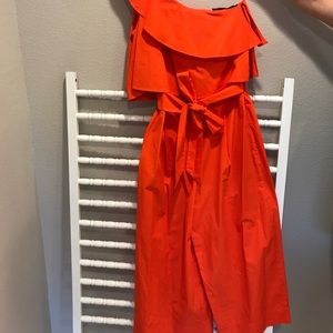 One shoulder zara jump suit