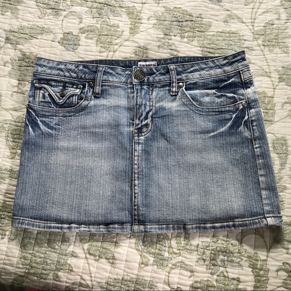 Denim Mini Skirt