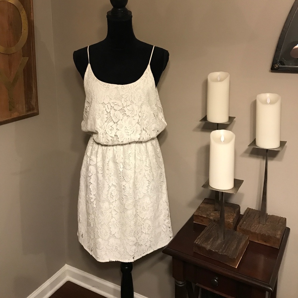 Brand New White Lace Dress by Charles Henry!!