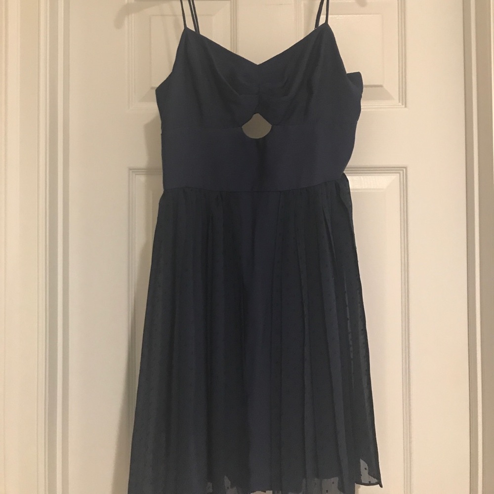 BCBG Generation Navy Cutout Dress