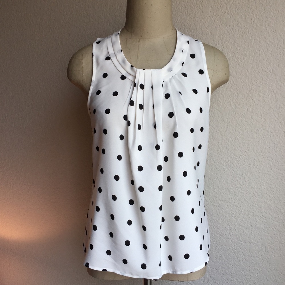 JCREW Factory; Sz 2; Polka Dot Blouse