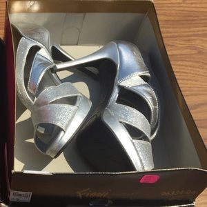 Silver High Heels
