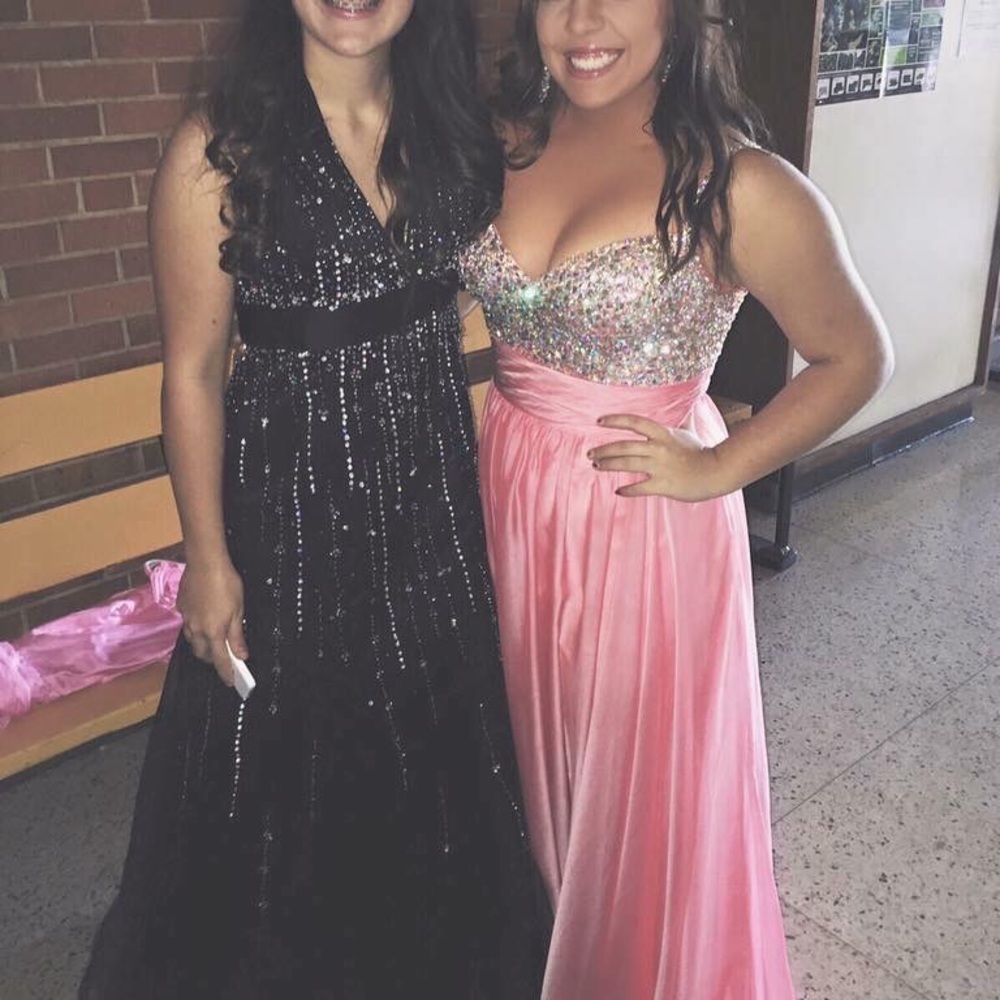 Pink Le Femme Prom Dress