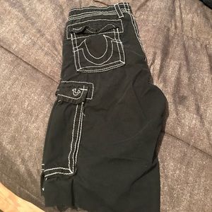 True religion cargo shorts