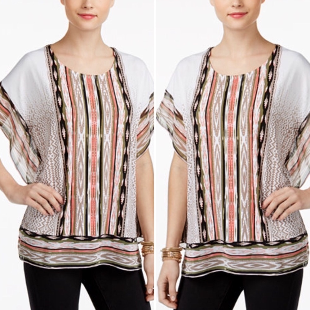💥JM Collections Blouse ⭐️ Geometric prints💥