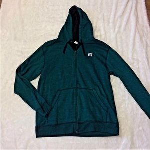 DC MENS BLUE TURQUOISE HOODIE ZIP UP
