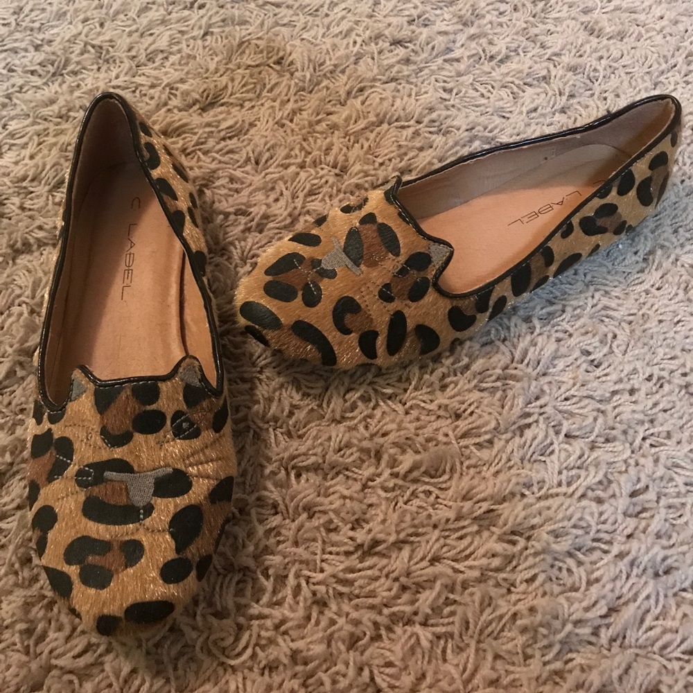 C-label Leopard Kitty Flats 😈