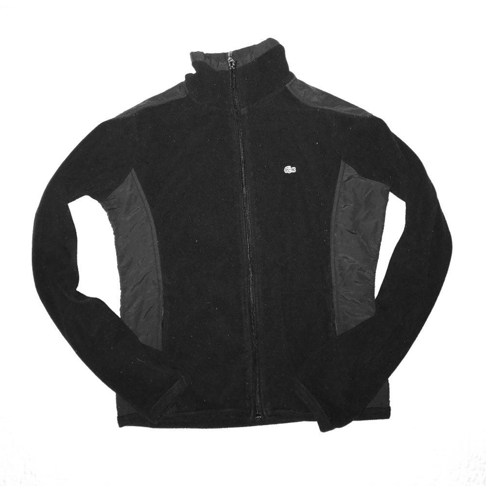 Black 🖤 Lacoste fleece jacket size S🖤