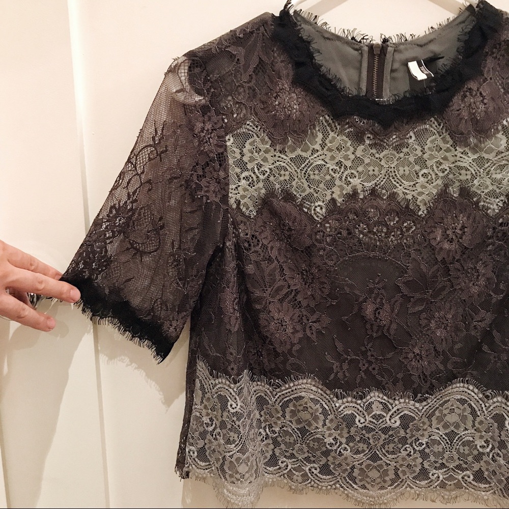 Topshop Lace Top - Picture 2 of 5