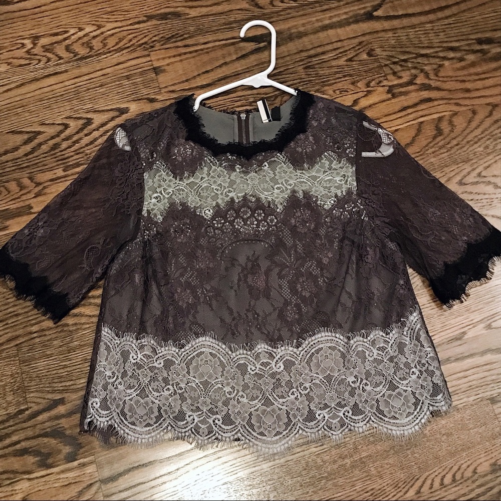 Topshop Lace Top - Picture 4 of 5