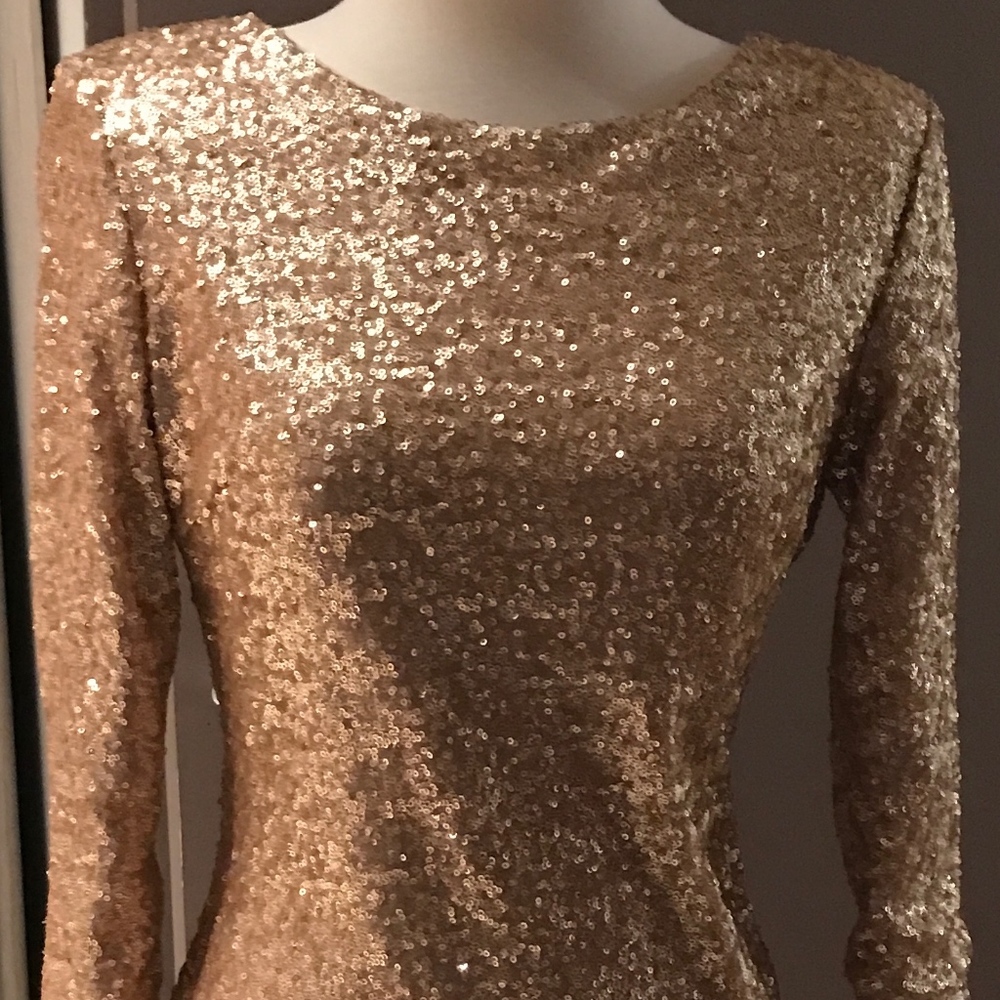 Gold Sequin Dress