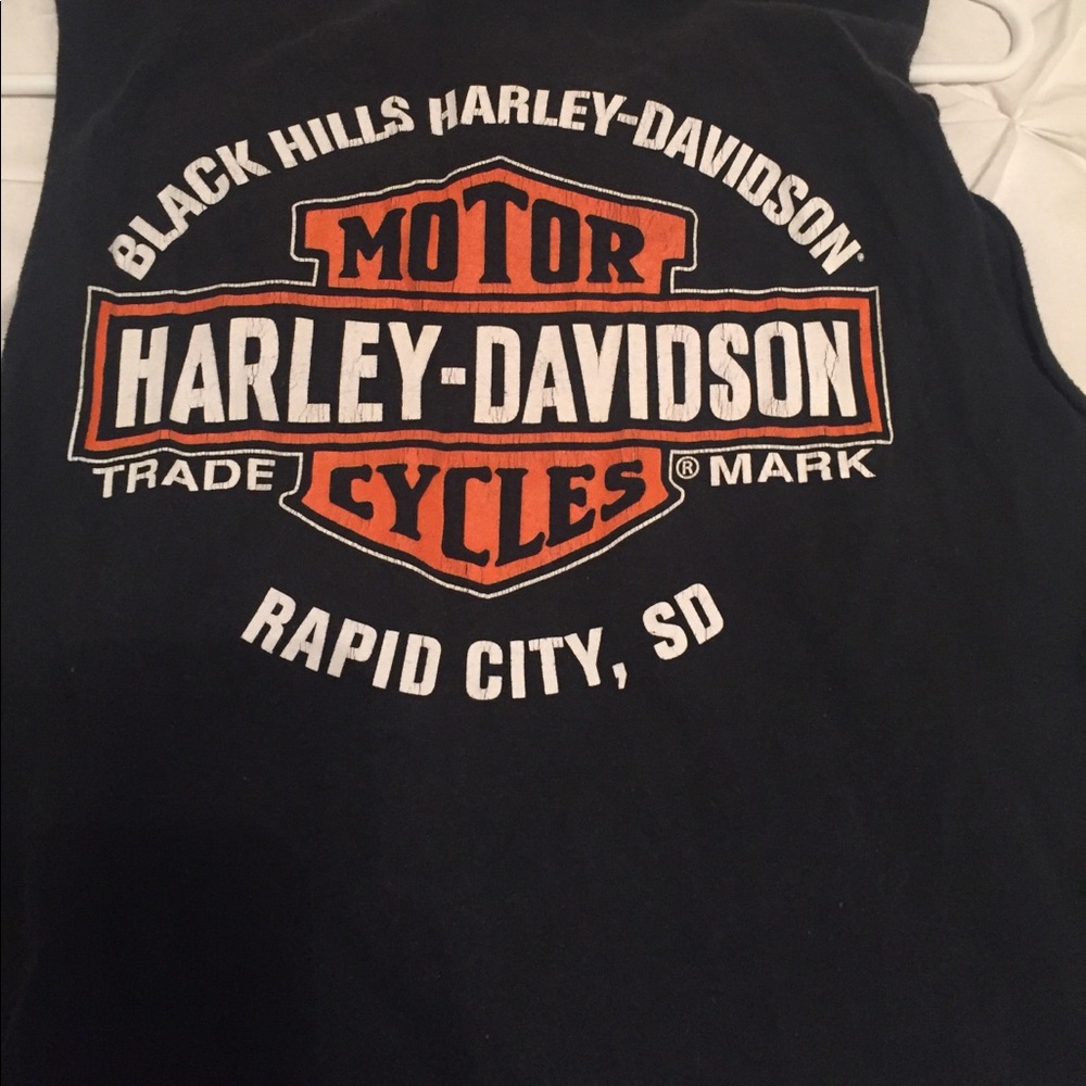 *sold* Harley Davidson cut off soft vintage tee