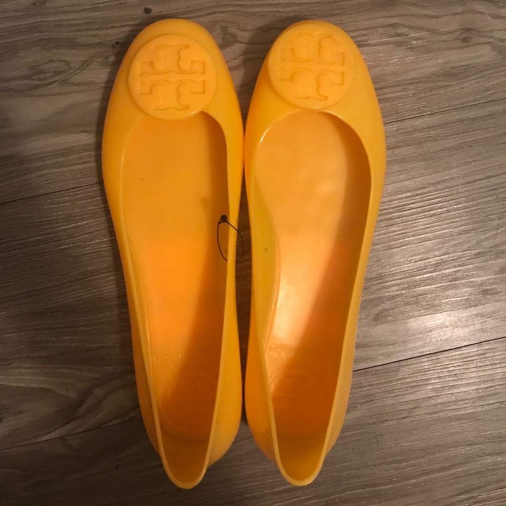 Yellow Tory Burch Jelly Flats 9
