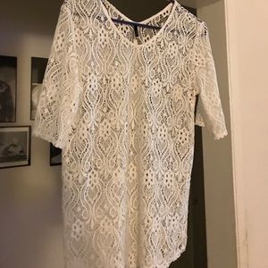 Ivory beach coverup