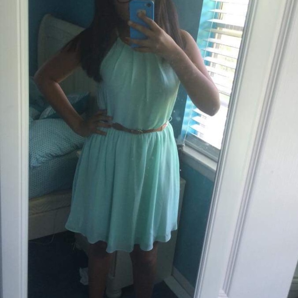 Mint Halter Dress