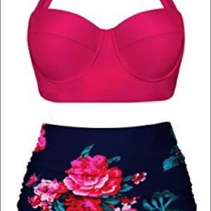 High waisted bathing suit