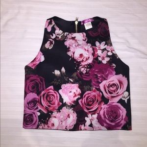 Floral crop top