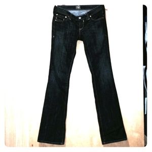 WORN ONCE KASIL SZ 28x34 3/4" BLACK DENIM JEANS