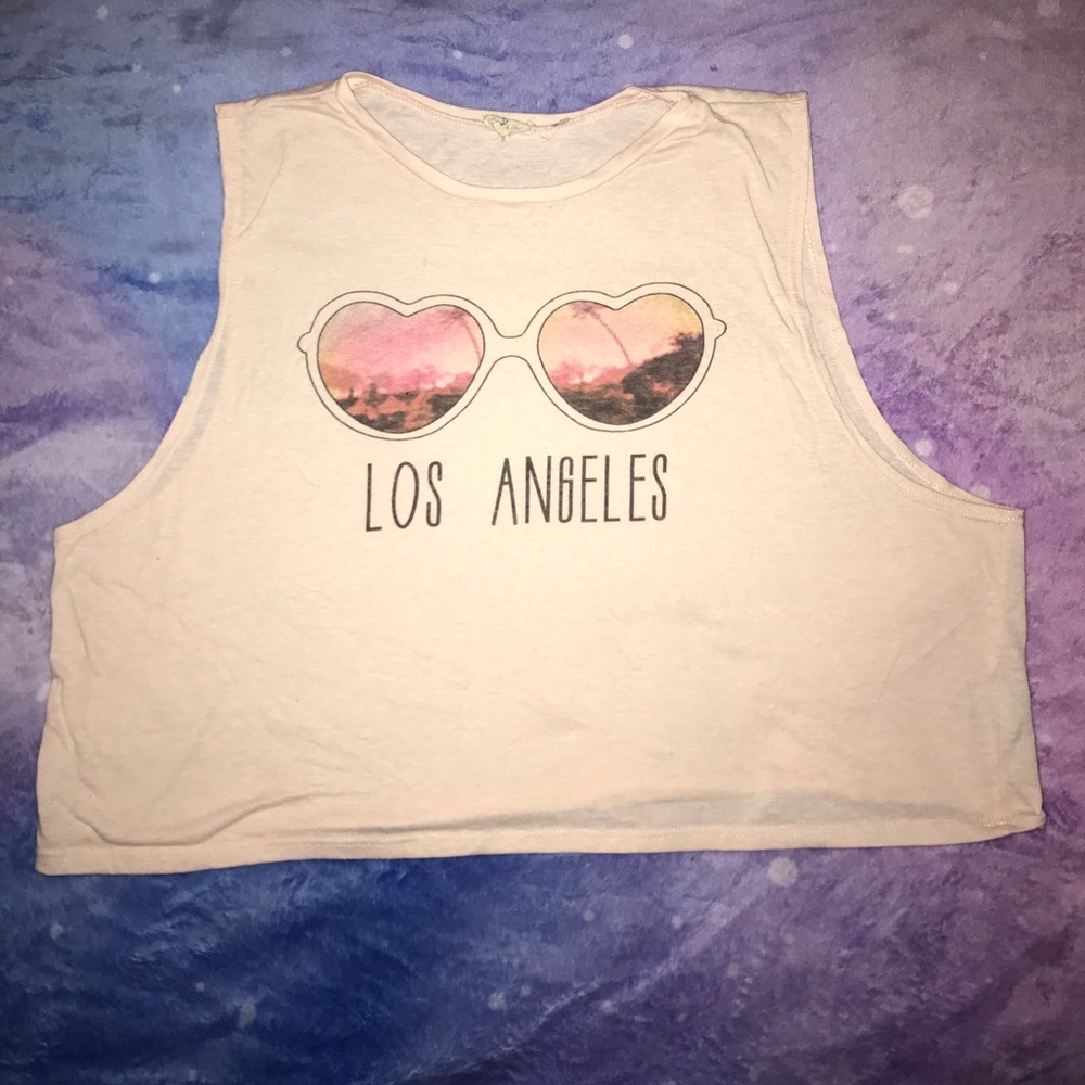 Los Angeles LA sunglasses tank