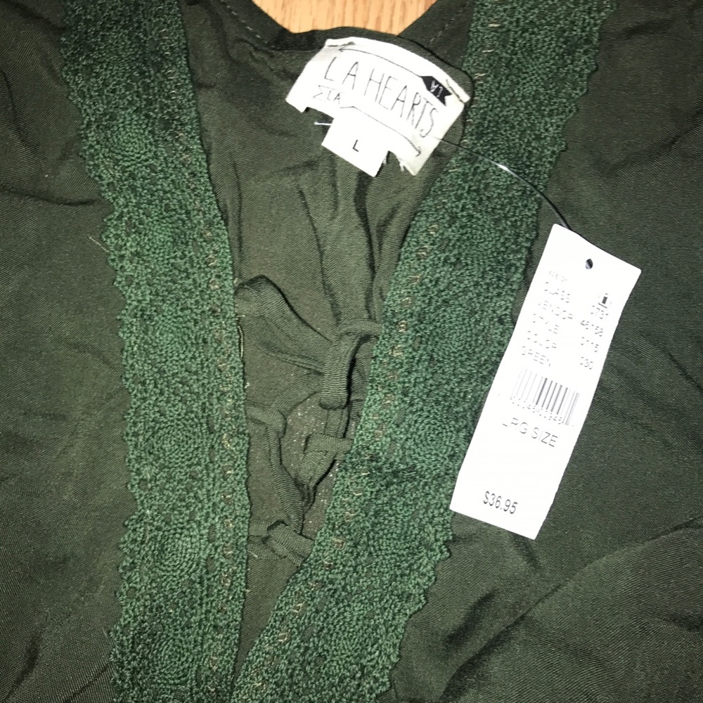 NWT PacSun Emerald Green Dressy Top!