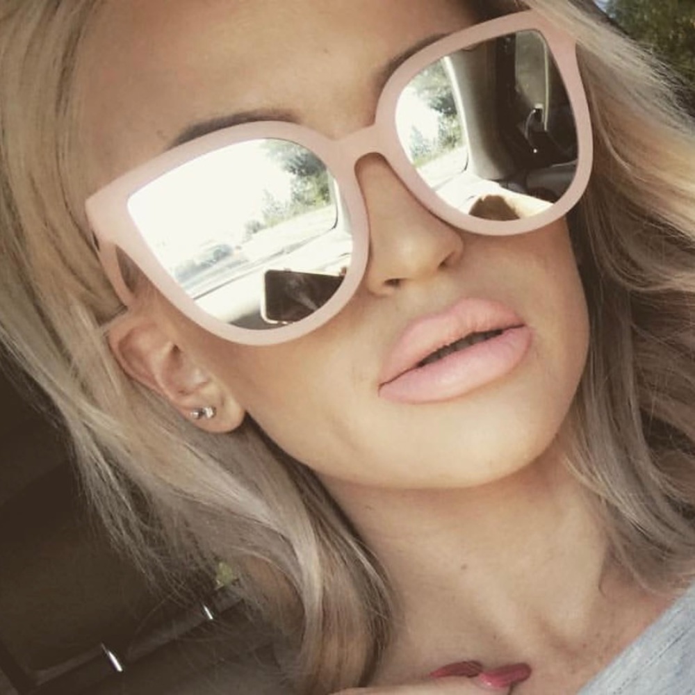 Quay Australia Mirrored Cat Eye Sunglasses