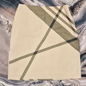 Express Luxury Black Cream Skirt