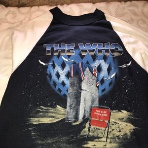 The Who vintage 1982 tour tee shirt