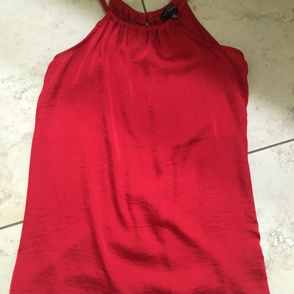 The Limited Women's Cherry Red Sleeveless Blouse!