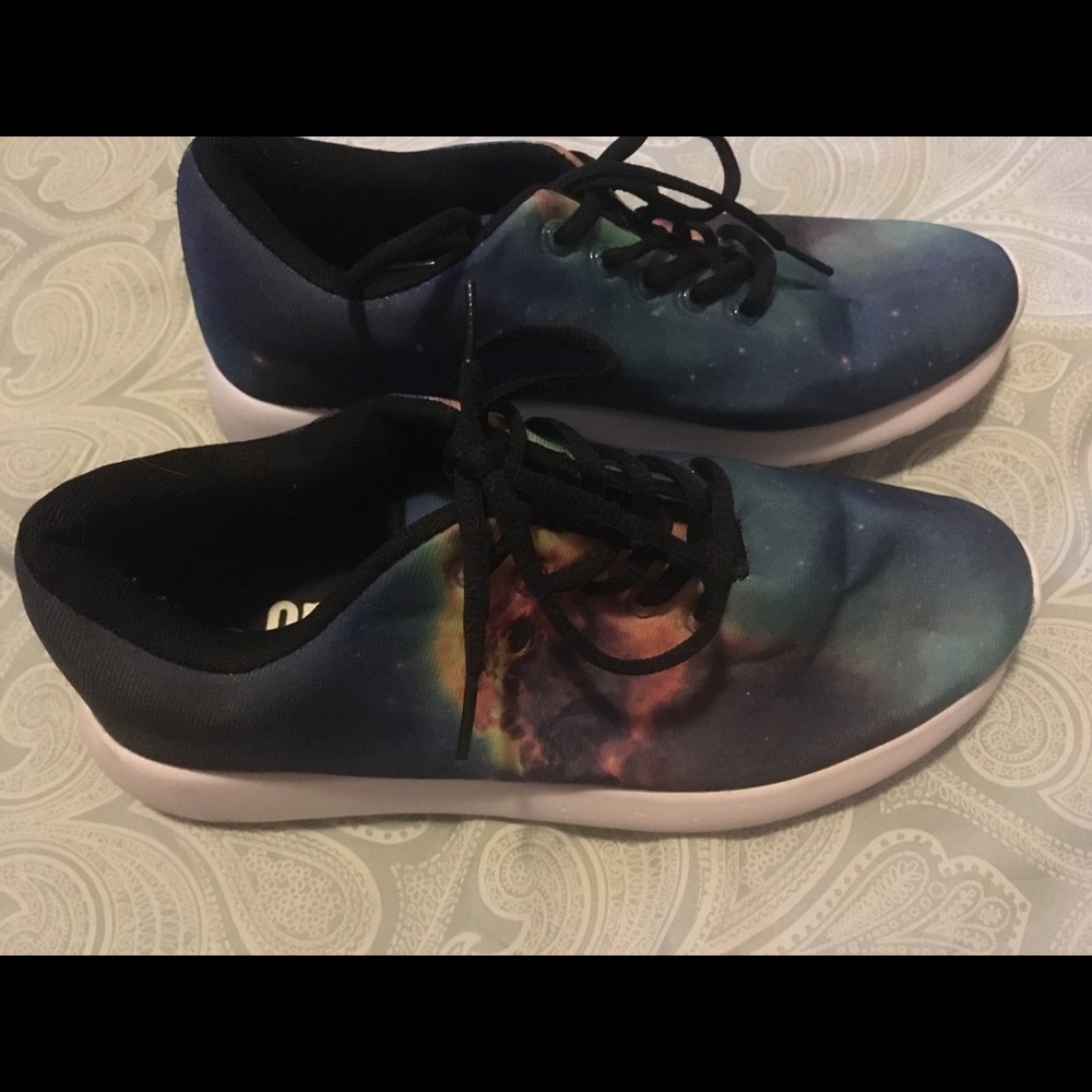 Galaxy print sneakers