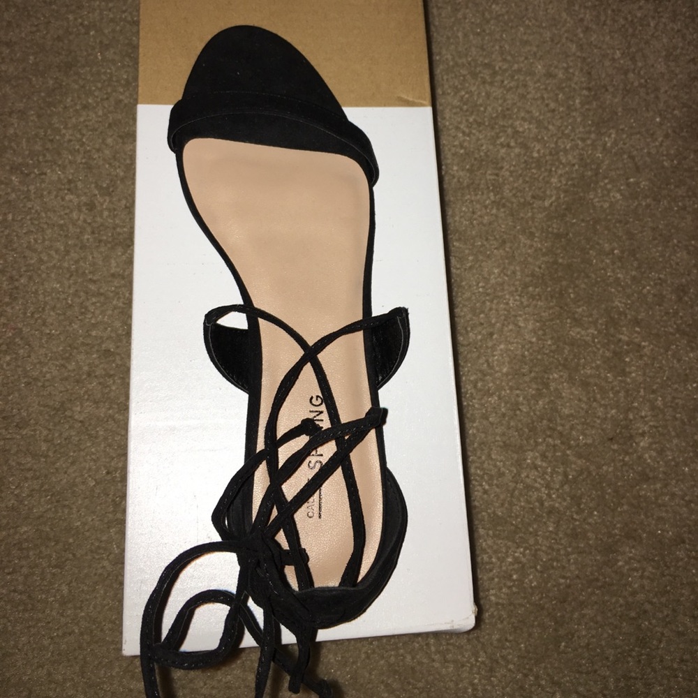 Call it spring black sandals