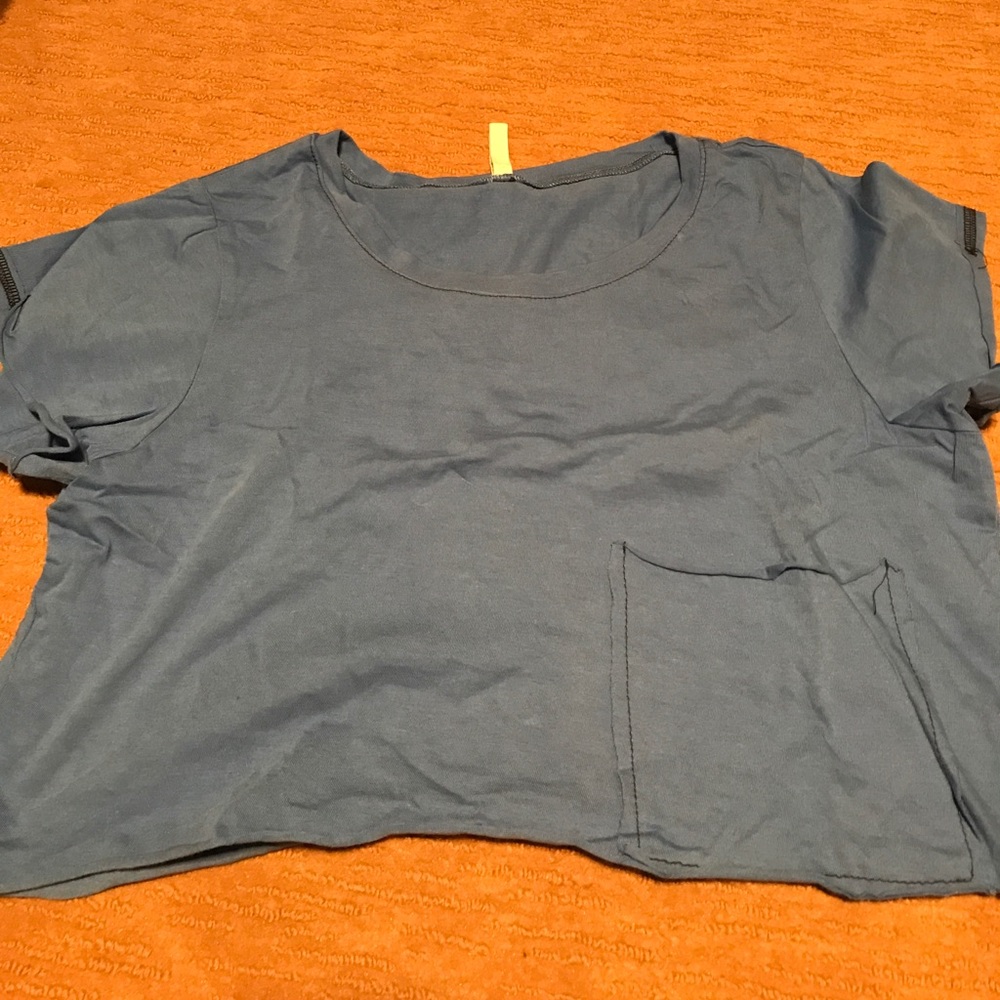 Royal blue crop top