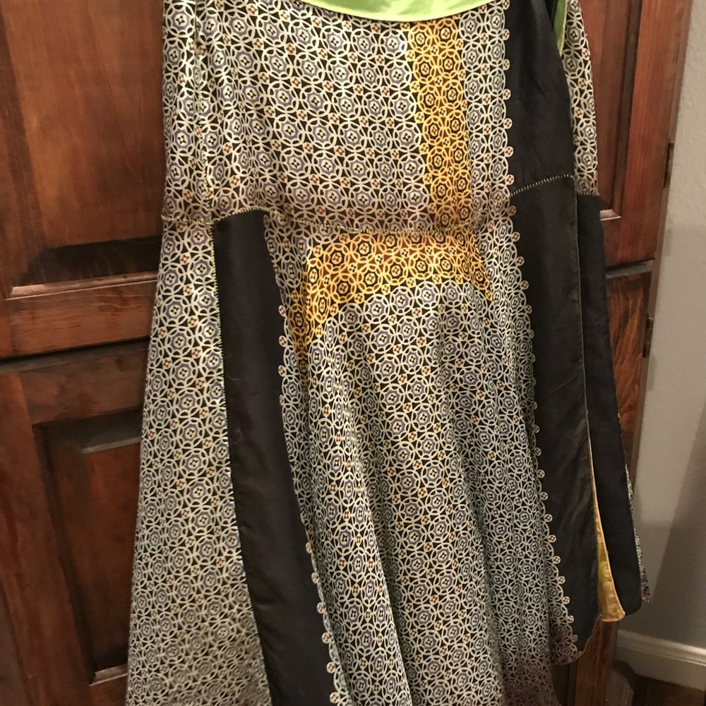 Roxane Nichols gypsy wrap dyed skirt